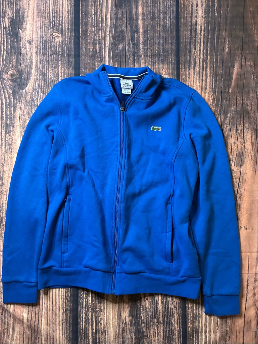 Lacoste Royal Blue Zip-Front Lightweight Jacket